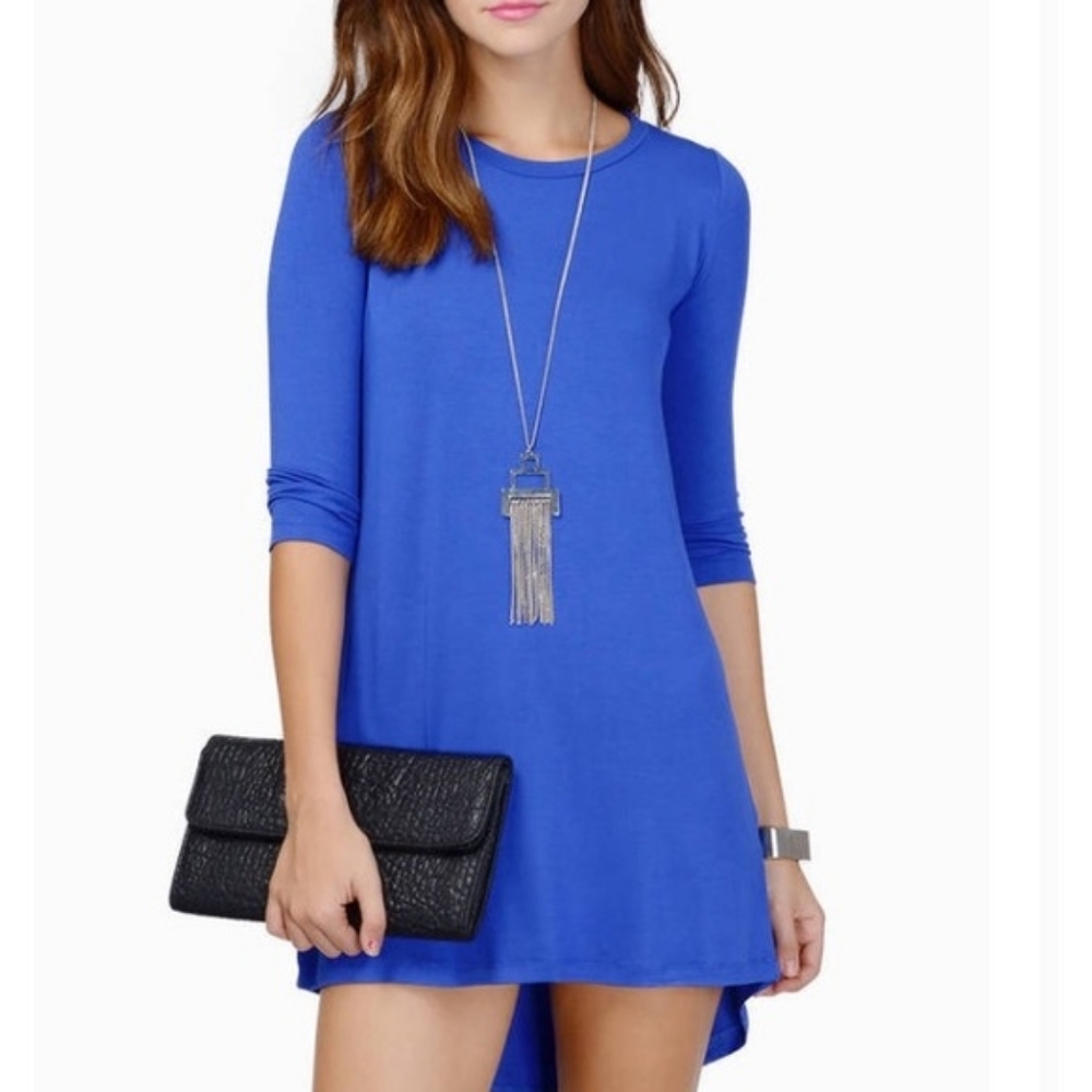 Tobi Royal Blue 3/4 Sleeve Long Tunic Top 💙✨